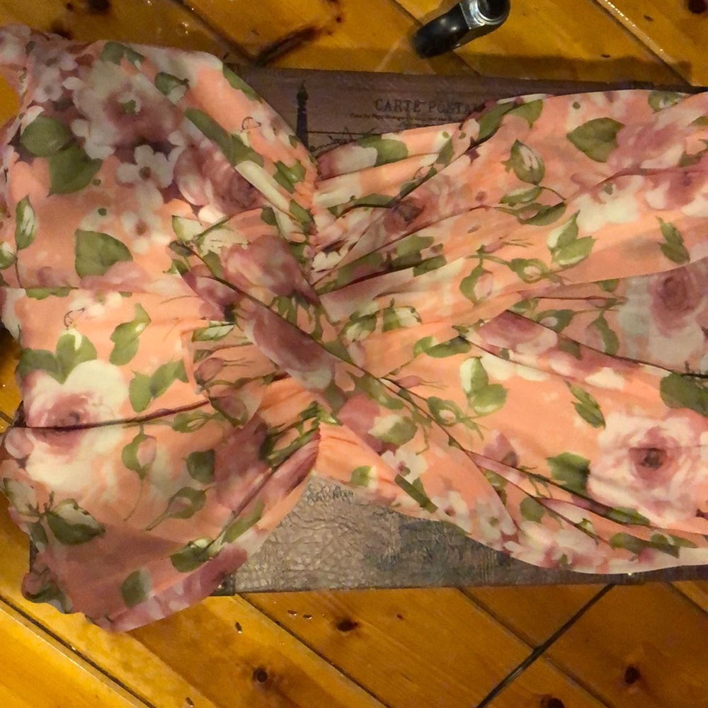 Flower printed romper